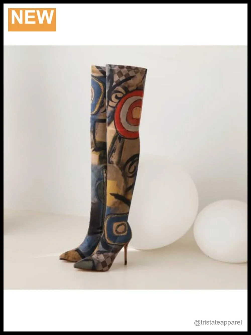 Stretchy Thigh High Boots Pointed Toe Stiletto Heel Over Knee Boots